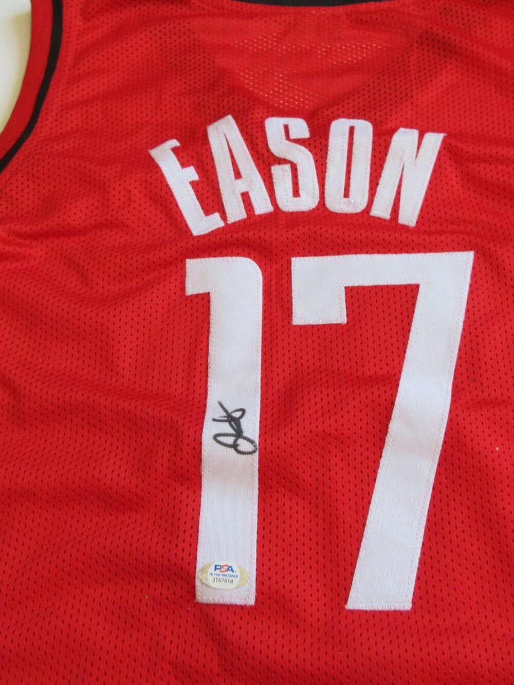 Tari Eason Houston Rockets NBA Signed PSA In The Presence Certified 3T67818